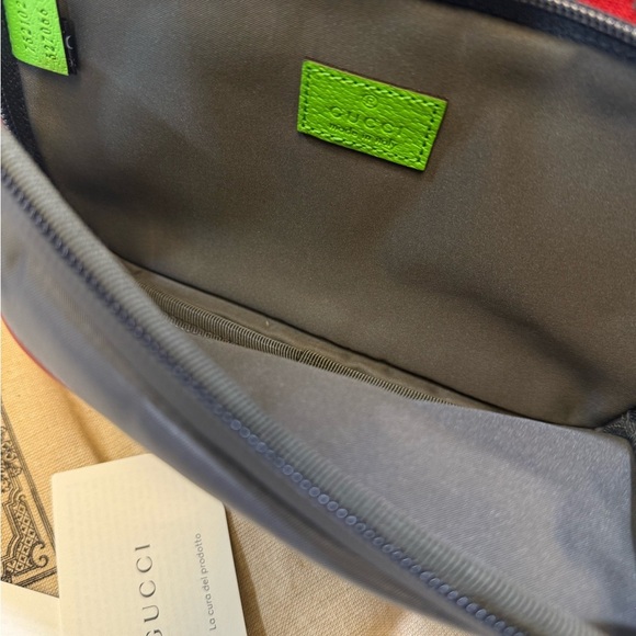 Gucci Nylon Jacquard Red/Green Belt bag - brand new! - Picture 4 of 6